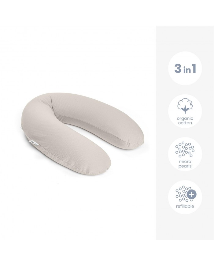 Grand coussin d'allaitement buddy Tetra Jersey Sand