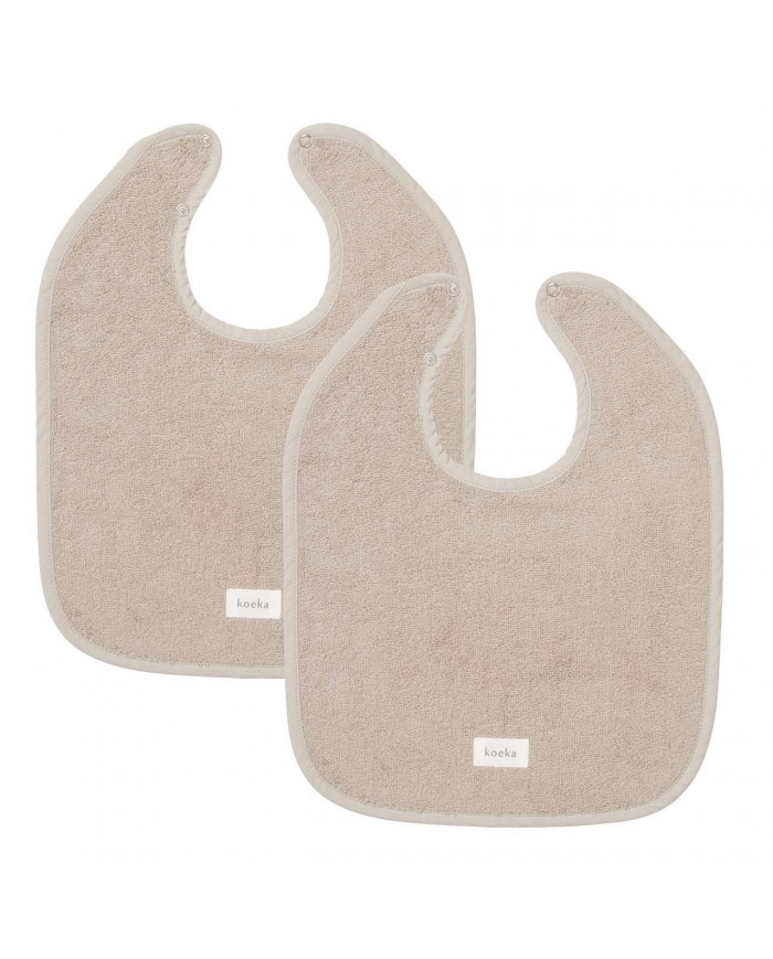 Bavoir 2-pack dijon daily - clay