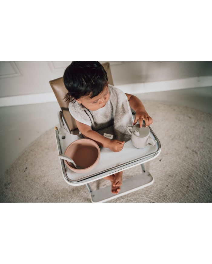 Bavoir 2-pack dijon daily - clay