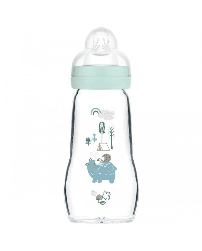 Biberon en verre 260 ml - 2mois+ - Matt Sage