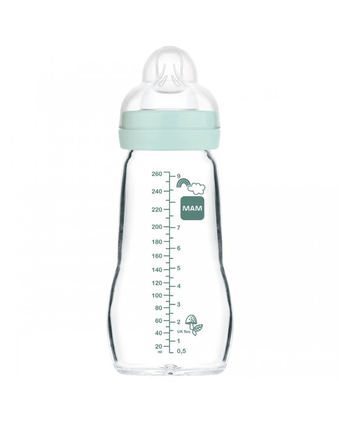 Biberon en verre 260 ml - 2mois+ - Matt Sage