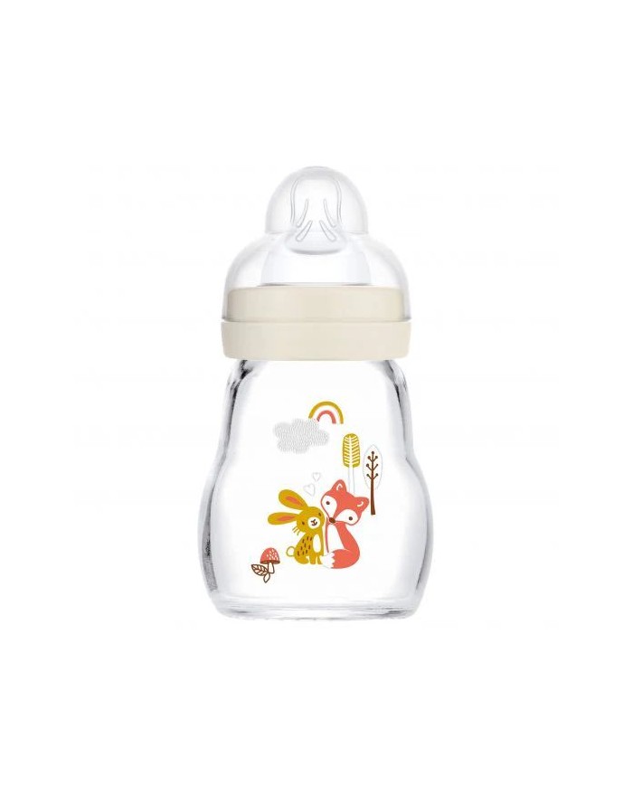 Biberon en verre 170 ml - 0mois+ - Matt linen