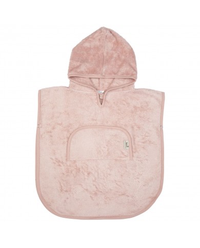 Poncho col V 2-4 ans - Misty rose