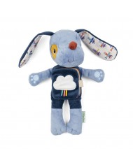 Peluche phosphorescente et livre en tissu Jules le chien