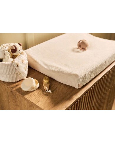 Housse matelas à Langer 50x70cm Cloudy Rib - Oatmeal