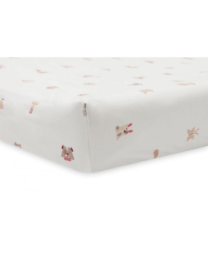Housse matelas à Langer Jersey 50x70cm - Animal Friends