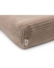 Housse matelas à Langer Jersey 50x70cm Cloudy Rib Milky Coffee