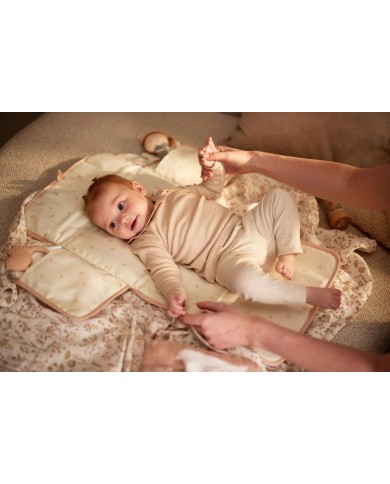 Tapis à Langer Nomade Gaze de Coton - Wild Rose