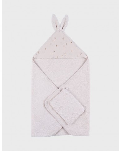 Cape de bain, éponge - Moka