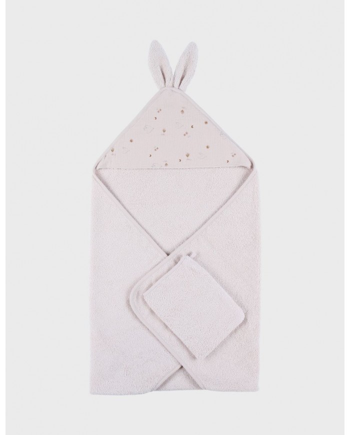 Cape de bain, éponge - Moka