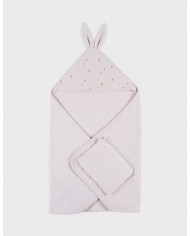 Cape de bain, éponge - Moka