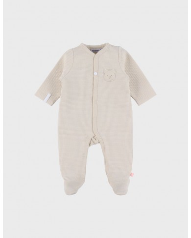 Pyjama en coton beige