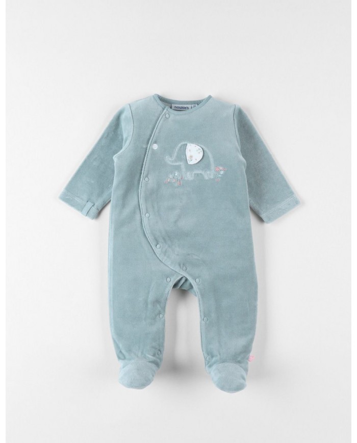 Pyjama en velours côtelé, éléphant