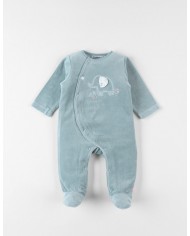 Pyjama en velours côtelé, éléphant