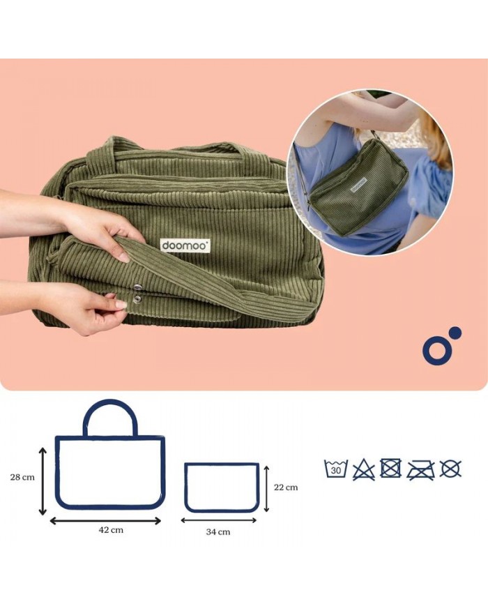 Sac à langer Fluffy - Corduroy Kaki