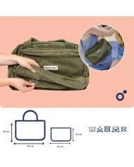 Sac à langer Fluffy - Corduroy Kaki