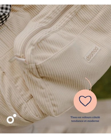Sac à langer Fluffy - Corduroy Sand