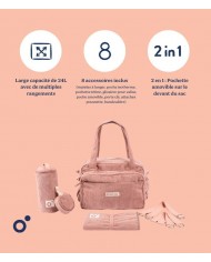 Sac à langer Fluffy - Corduroy Pink