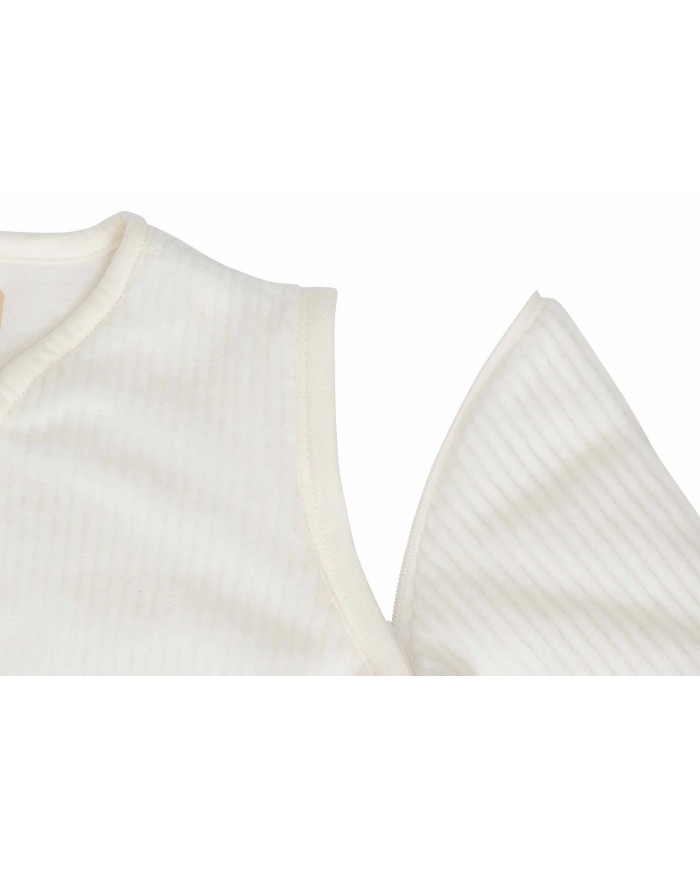 Gigoteuse 60 cm avec Manches Amovibles - Rib Ivory