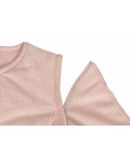 Gigoteuse 90 cm avec Manches Amovibles - Rib Wild Rose