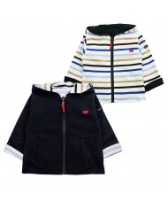 Gilet à capuche réversible - Soumarin - Navy