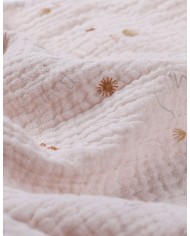 Lot de 3 tétras 70x70cm, mousseline - Beige / blanc