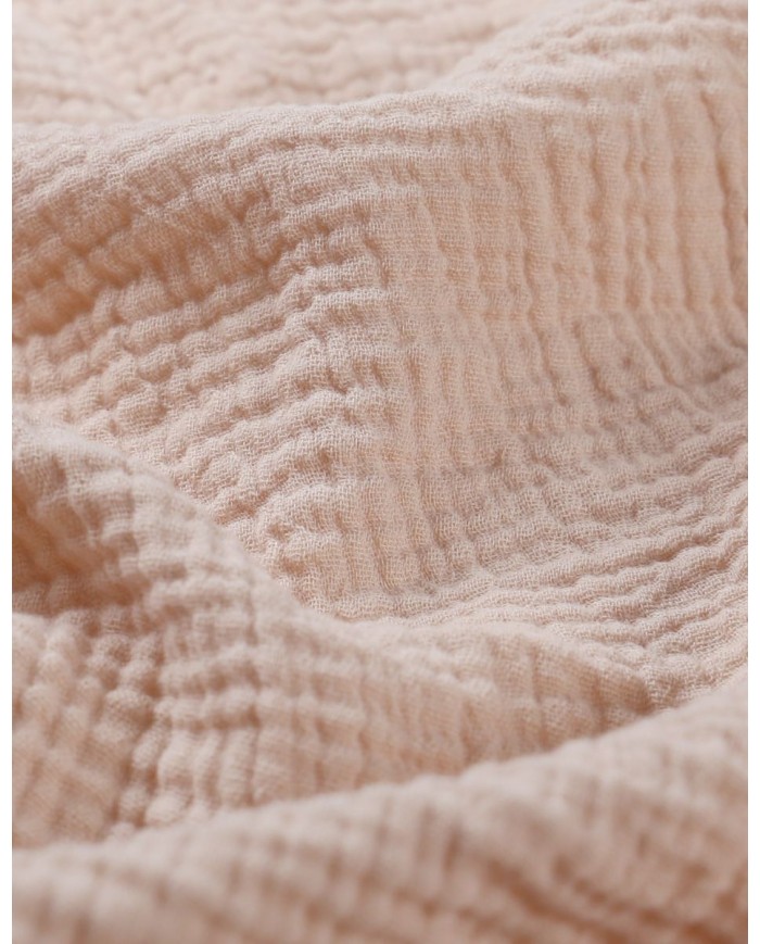 Lot de 3 tétras 70x70cm, mousseline - Beige / blanc