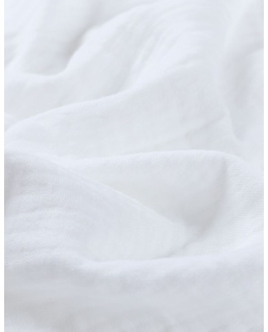 Lot de 3 tétras 70x70cm, mousseline - Beige / blanc