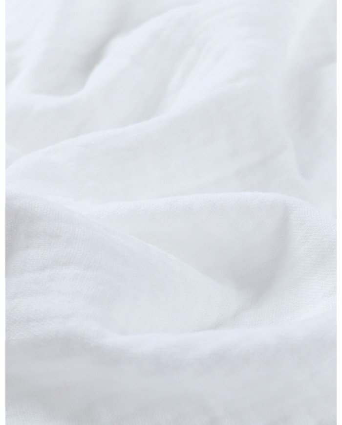 Lot de 3 tétras 70x70cm, mousseline - Beige / blanc