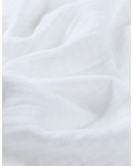 Lot de 3 tétras 70x70cm, mousseline - Beige / blanc