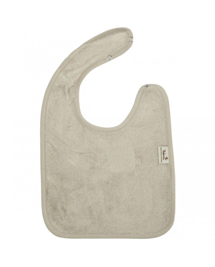 Bavoir waterproof 26x38cm - Feather grey