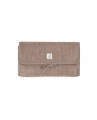 Tapis à Langer nomade avec poches Cloudy Rib - Milky Coffee