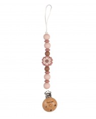 Attache sucette flower pink