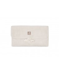 Tapis à Langer nomade avec poches Cloudy Rib - Oatmeal