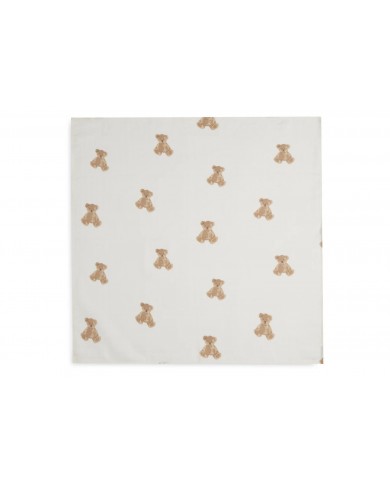Tétras Gaze de coton small 70x70cm - Teddy Bear - 3 Unités