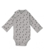 Body à manches longues - Print Rib - Tan