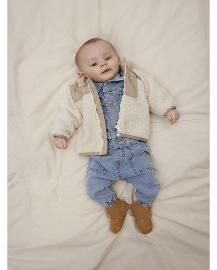 Veste teddy Nbnmosie - Whitecap Gray