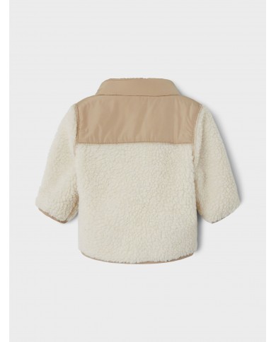 Veste teddy Nbnmosie - Whitecap Gray