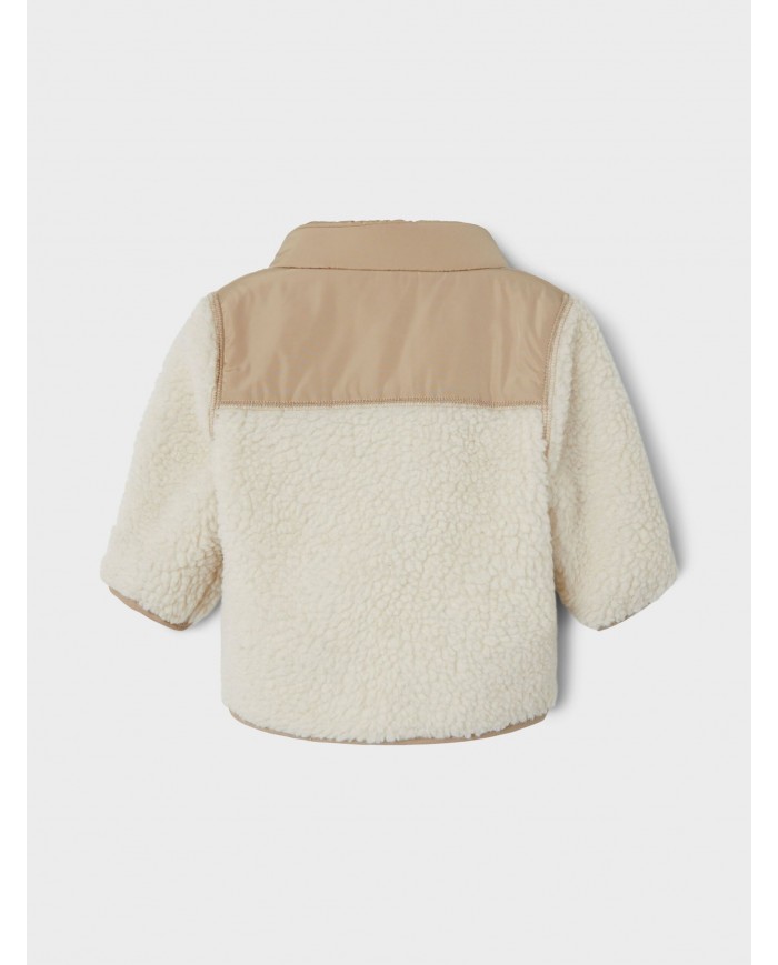 Veste teddy Nbnmosie - Whitecap Gray