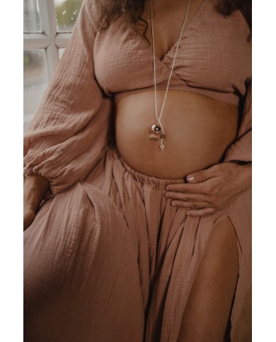 Sofie - Bola aviec pieds rose gold - Cordon creme