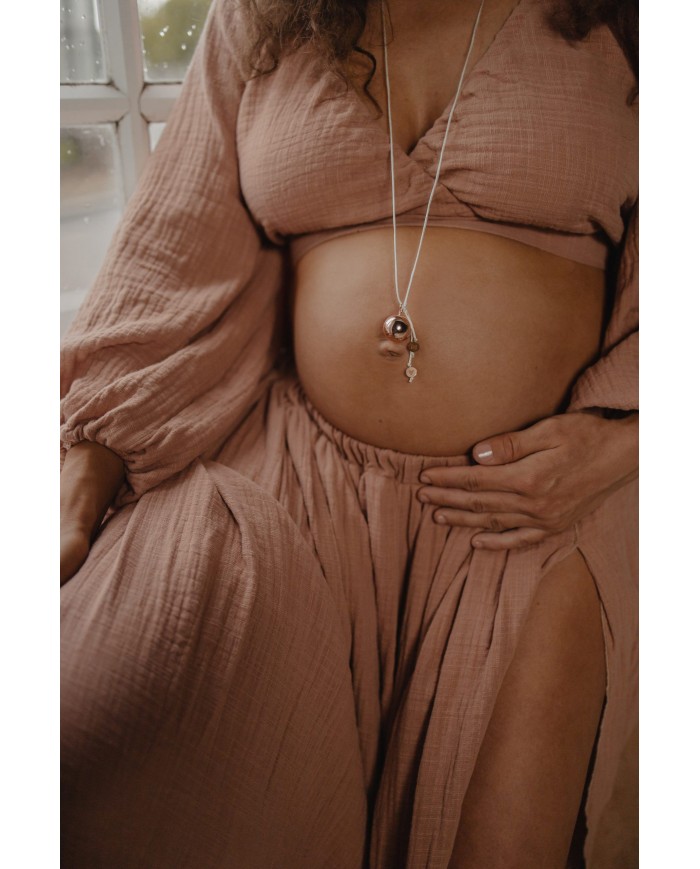 Sofie - Bola aviec pieds rose gold - Cordon creme