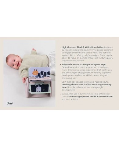 Livre rotatif sensoriel - Black & White