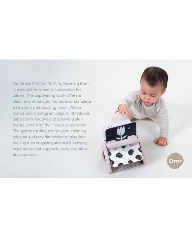 Livre rotatif sensoriel - Black & White