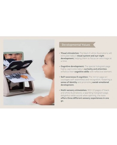 Livre rotatif sensoriel - Black & White