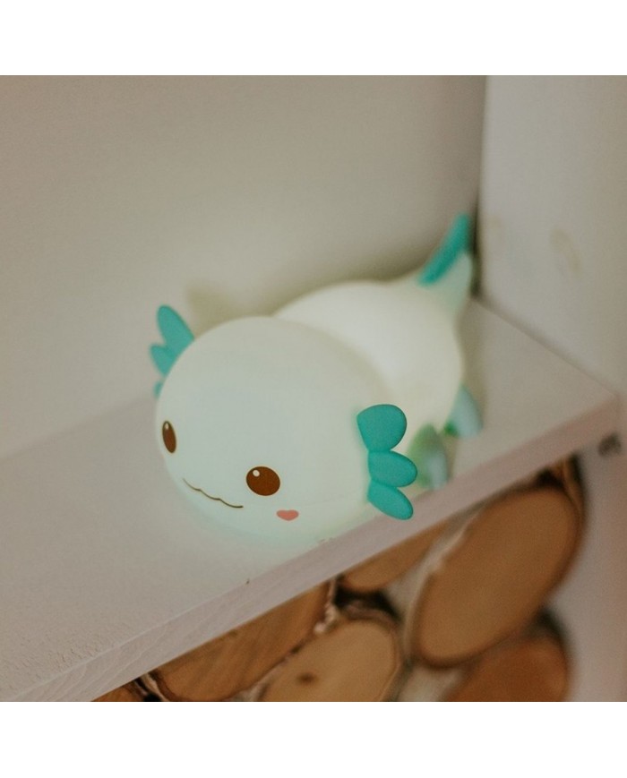 Veilleuse Axolotl bleu