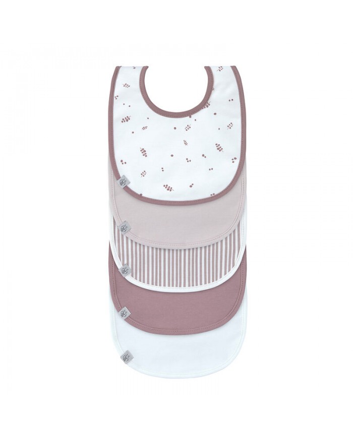 Lot de 5 bavoirs éponge Fruits rouges