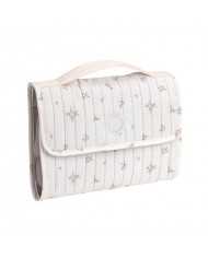 Pochette de change XL coutures à vagues menthe