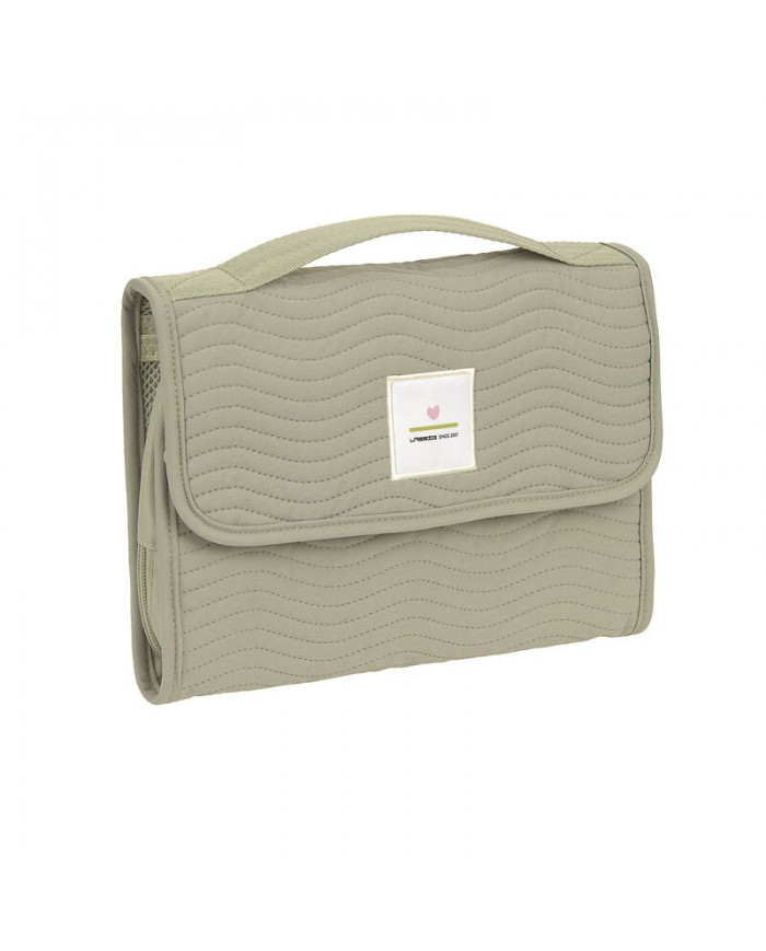 Pochette de change XL coutures à vagues menthe