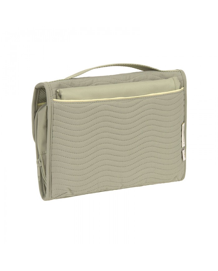 Pochette de change XL coutures à vagues menthe