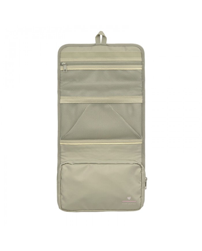 Pochette de change XL coutures à vagues menthe